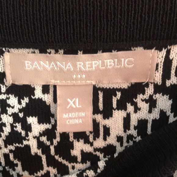 BR black & white pattern mini skirt - Picture 3 of 5